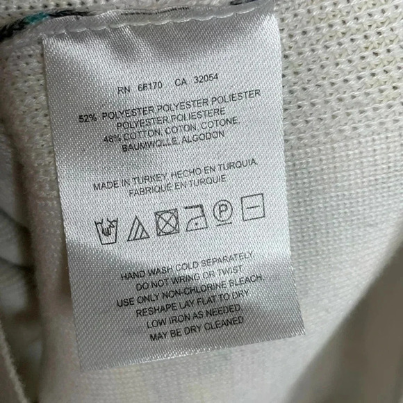 MOTH Anthro Array Floral Stripe Zip Up Sweater Size XL - Picture 8 of 8